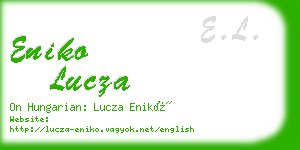 eniko lucza business card